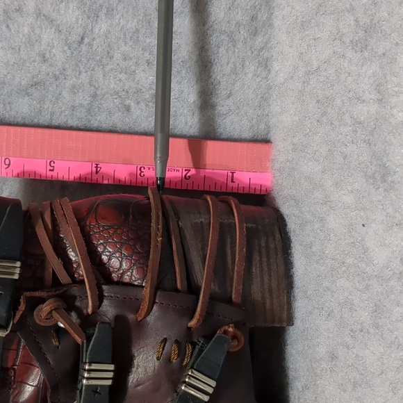 Freebird Crue burgundy leather boots size 8 - Picture 12 of 15